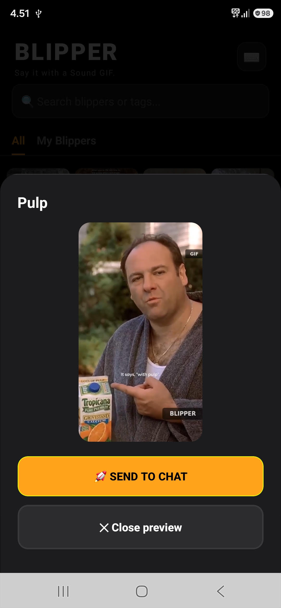 Send to Chat